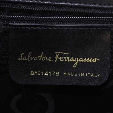 salvatore ferragamo serial number check|authentic ferragamo logo.